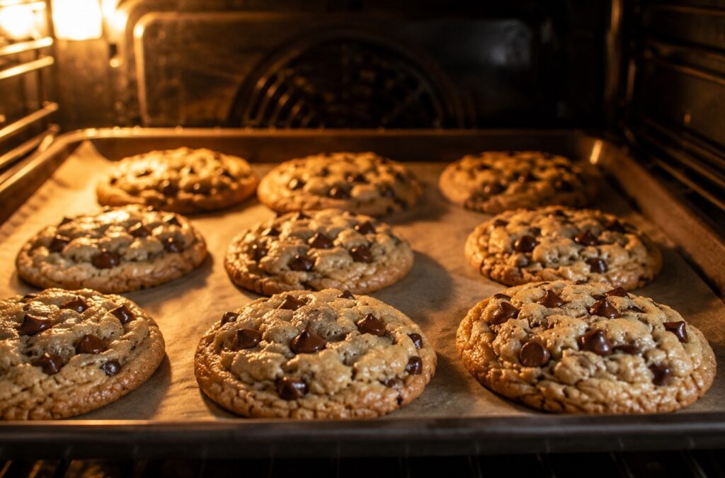 baking no milk cookies in oven