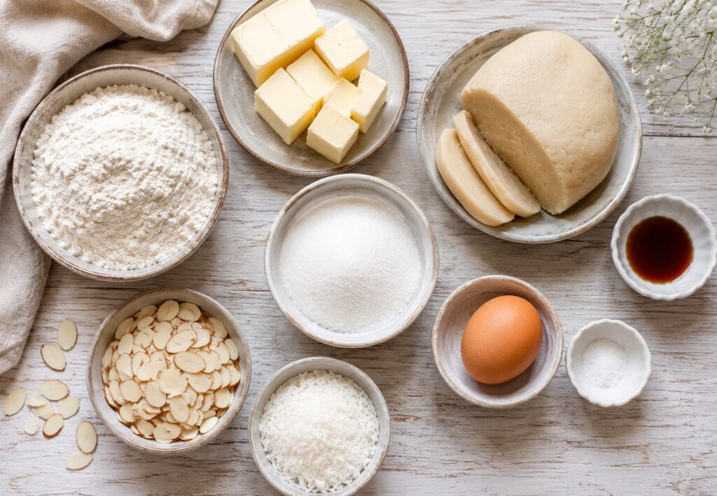 ingredients for marzipan cookie recipe