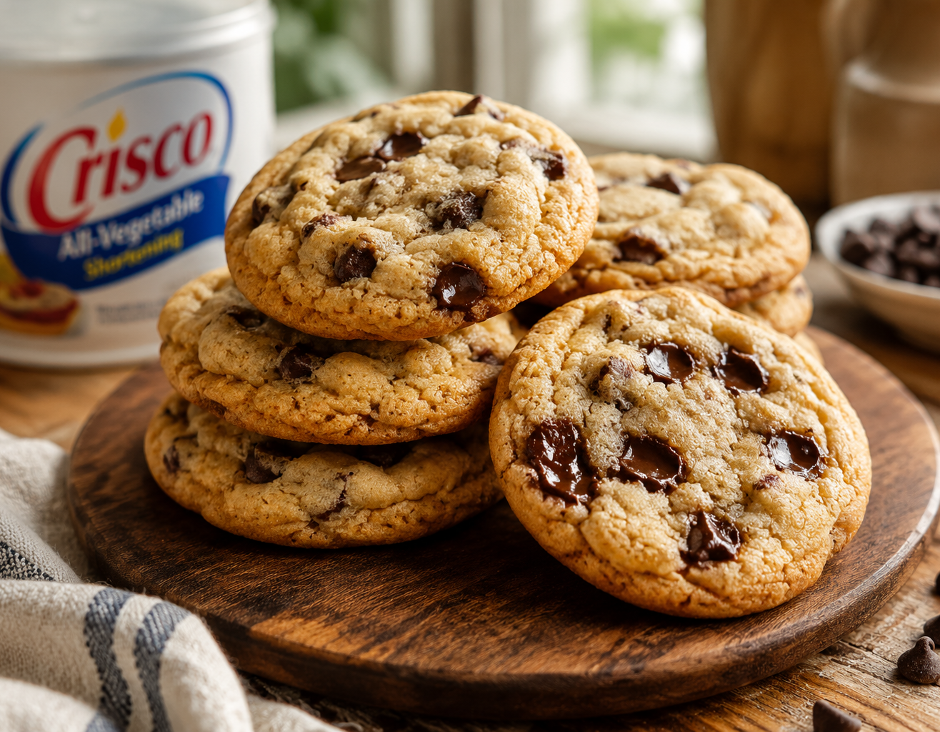 Soft and chewy crisco cookie recipe fresh from the oven