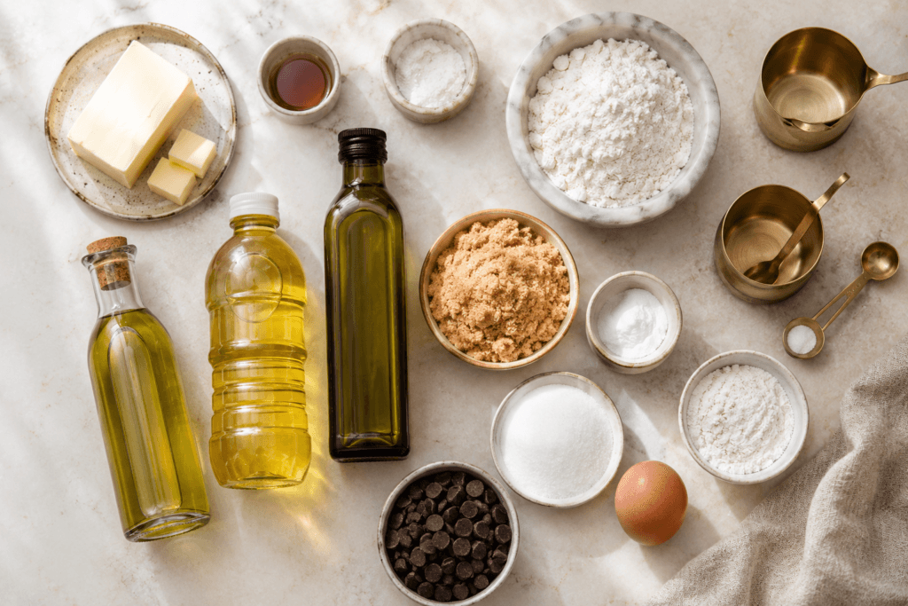 Butter compared with neutral oils for dairy free baking
