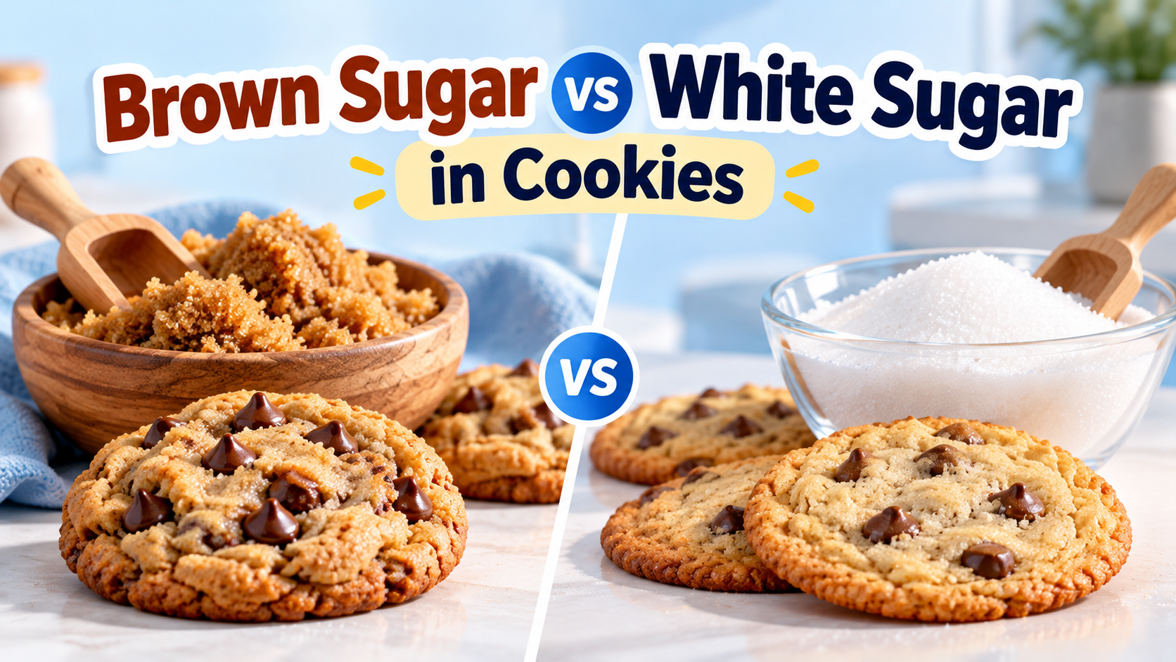 Brown sugar vs white sugar in cookies